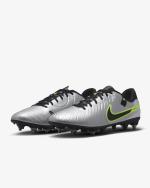 Fußballschuhe Nike Legend Legend 10 cademy SG Spiked Herren Metallic Silber/Volt/Schwarz