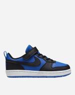 Sportschuhe Sneakers Nike Court Borough Low Recraft KINDER UNISEX Blau Schwarz