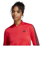 Kompletter Trainingsanzug Adidas DAMEN 3-Streifen Polyester Rot