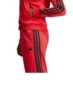 Kompletter Trainingsanzug Adidas DAMEN 3-Streifen Polyester Rot