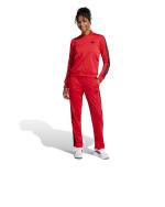 Kompletter Trainingsanzug Adidas DAMEN 3-Streifen Polyester Rot