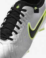 Fußballschuhe Nike Legend Legend 10 PRO fg/mg Herren Metallic Silber/Volt/Schwarz