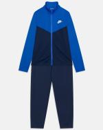 Sportlicher Trainingsanzug Nike Sportswear K NSW POLY FZ HBR Polyester Jungen Kinder Unisex Game Royal/Midnight Navy/Weiß