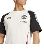 Jersey T-Shirt Freizeit Training MUFC Manchester United Adidas Baumwolle Tiro 24 Tee Weiß 2025