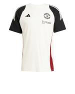 Jersey T-Shirt Freizeit Training MUFC Manchester United Adidas Baumwolle Tiro 24 Tee Weiß 2025