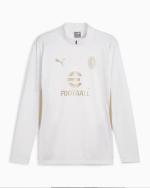  Ac Milan Puma Felpa Allenamento Training Top Bianco oro 2024 25 