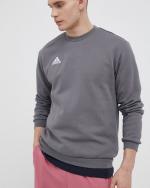  Felpa Sportiva UOMO Adidas Grigio Entrada 22 Crew cotone felpato 