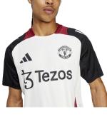 MUFC MANCHESTER UNITED Adidas Tiro Polyester AEROREADY 2025 Weißes Trainingstrikot