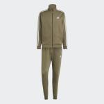  Tuta Intera Completa UOMO Adidas Basic 3-Stripes Fleece Verde oliva 