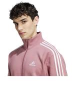 Kompletter Trainingsanzug Freizeit Adidas Basic 3-Streifen Fleece Baumwolle Herren Rosa