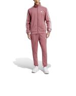 Kompletter Trainingsanzug Freizeit Adidas Basic 3-Streifen Fleece Baumwolle Herren Rosa