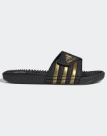 Adidas ADISSAGE Unisex Strandpantoffeln Schwimmbad Freizeit Gummi Schwarz Gold