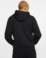 Nike Sportswear Club Sweatshirtjacke aus Baumwolle mit durchgehendem Reißverschluss, schwarz