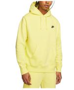 NIKE HOODIE Pullover Sportswear CLUB Sportswear Fleece MIT TASCHEN Baumwolle Gelb