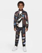  tuta tutina completo baby kit Neonati Bebè Unisex Nike Little Kids Printed Nero 