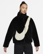 Ventes et remises sur l'achat de <strong>Nike SWOOSH Sherpa Fur Women's Jacket Coat Black</strong> , en couleur noire en promotion