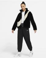 Ventes et remises sur l'achat de <strong>Nike SWOOSH Sherpa Fur Women's Jacket Coat Black</strong> , en couleur noire en promotion