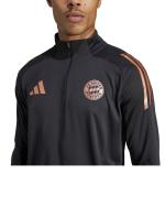  Bayern Monaco Adidas Felpa Allenamento Training Top Tiro Nero UOMO Mezza zip 