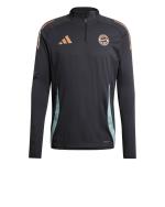  Bayern Monaco Adidas Felpa Allenamento Training Top Tiro Nero UOMO Mezza zip 