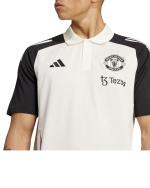  Manchester United Adidas Polo Maglia UOMO Bianco 2025 