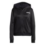 Adidas DAMEN Linear Hoodie W Polyester Trainingsanzug mit Taschen Schwarz