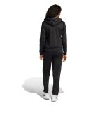 Adidas DAMEN Linear Hoodie W Polyester Trainingsanzug mit Taschen Schwarz