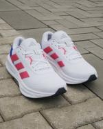 Sportschuhe Turnschuhe Lauf Jogging Adidas GALAXY 7 M Männer Cloud White Lucid Red Lucid Blue