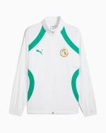  FSF SENEGAL Puma Giacca Stadium Pre Match Woven UOMO Bianco con TASCHE a ZIP 