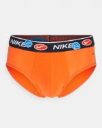 Unterwäsche-Slips Nike Unterwäsche BRIEF Graphic 3 PACK Slips COTTON Mann Schwarz Orange Hellblau