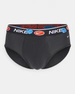 Unterwäsche-Slips Nike Unterwäsche BRIEF Graphic 3 PACK Slips COTTON Mann Schwarz Orange Hellblau