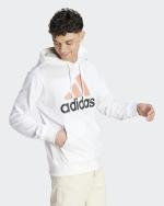 Kapuzenpullover Adidas Big Logo SJ Brushed Cotton Man Weiß