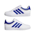  Scarpe Sneakers UOMO Adidas HOOPS 4.0 Low Bianco Azzurro Sportswear Lifestyle 