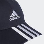 Adidas Baseballmütze 3 Streifen Baumwolle Unisex Blau Marine