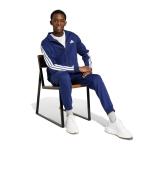  Tuta Intera Completa UOMO Adidas Basic 3-Stripes Fleece Blu con tasche 