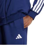  Tuta Intera Completa UOMO Adidas Basic 3-Stripes Fleece Blu con tasche 