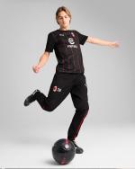  Ac Milan Puma Maglia Allenamento Training Nero Pre match Stadium SS 2025 