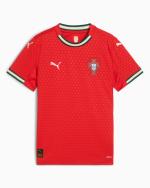 Fußballtrikot-Trikot AC MILAN PUMA Home 2023 24 Junge Rot Schwarz kurze Ärmel