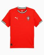 PORTUGAL FPF PUMA Home 2025 Rotes kurzärmliges Herren-Fußballtrikot