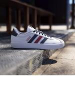  Scarpe Sneakers UOMO Adidas VL Court 3.0 Bianco Blue Rosso sportswear Lifestyle 