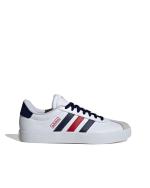  Scarpe Sneakers UOMO Adidas VL Court 3.0 Bianco Blue Rosso sportswear Lifestyle 