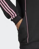 Inter Miami CF MLS Reise-Hoodie Adidas Schwarz 2025 Baumwolle