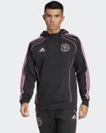 Inter Miami CF MLS Reise-Hoodie Adidas Schwarz 2025 Baumwolle