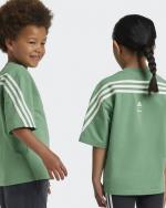  T-shirt maglia maglietta Bambini Unisex Adidas Verde Disney Mickey Mouse Crew 