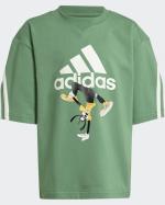  T-shirt maglia maglietta Bambini Unisex Adidas Verde Disney Mickey Mouse Crew 