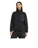  Giacca allenamento DONNA Adidas Nero City Escape Polar Fleece Poliestere Pile 