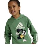 Addias Disney Mickey Mouse Kapuzenpullover aus Baumwolle, Grün