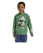 Addias Disney Mickey Mouse Kapuzenpullover aus Baumwolle, Grün