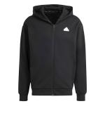 Hoodie Sportjacke Adidas Future Icons Badge Of Sport Full-Zip Baumwolle Herren Schwarz