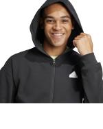 Hoodie Sportjacke Adidas Future Icons Badge Of Sport Full-Zip Baumwolle Herren Schwarz