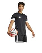  Maglia Calcio Football Shirt UOMO Adidas Squadra 25 Jersey Nero Bianco 